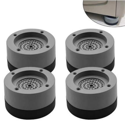 4 stk vaskemaskine anti-vibrationsfødder tunge vaskemaskine tørretumbler pad møbler skridsikker hæve højde fødder gulvbeskyttere måtten