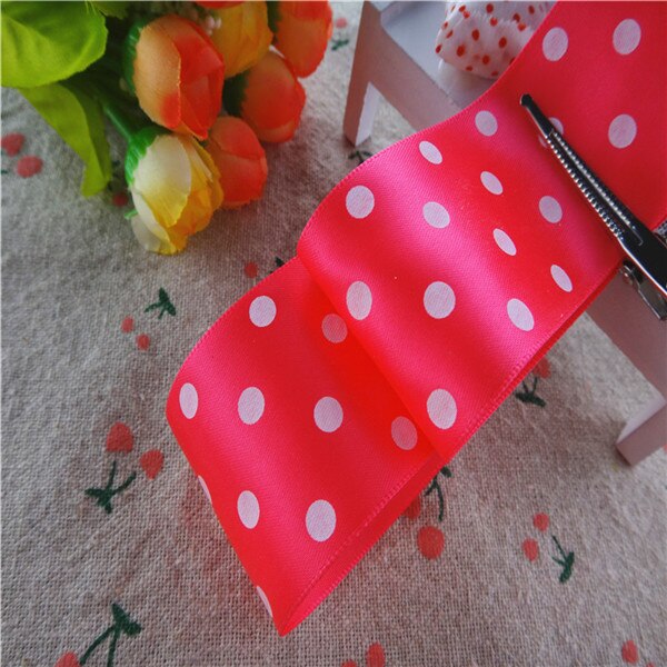 1-1/2 "38mm 5 Yards Stippen Gedrukt Satijn Lint Cadeau Verpakking DIY 100% Polyester Handgemaakte Materialen YM18010113: 175