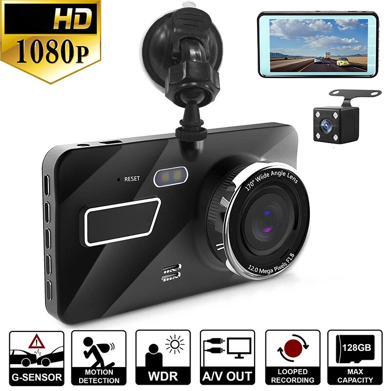 4inch Vehicle Car Dashboard DVR FHD 1080P G-Sensor Camera Video Recorder X66