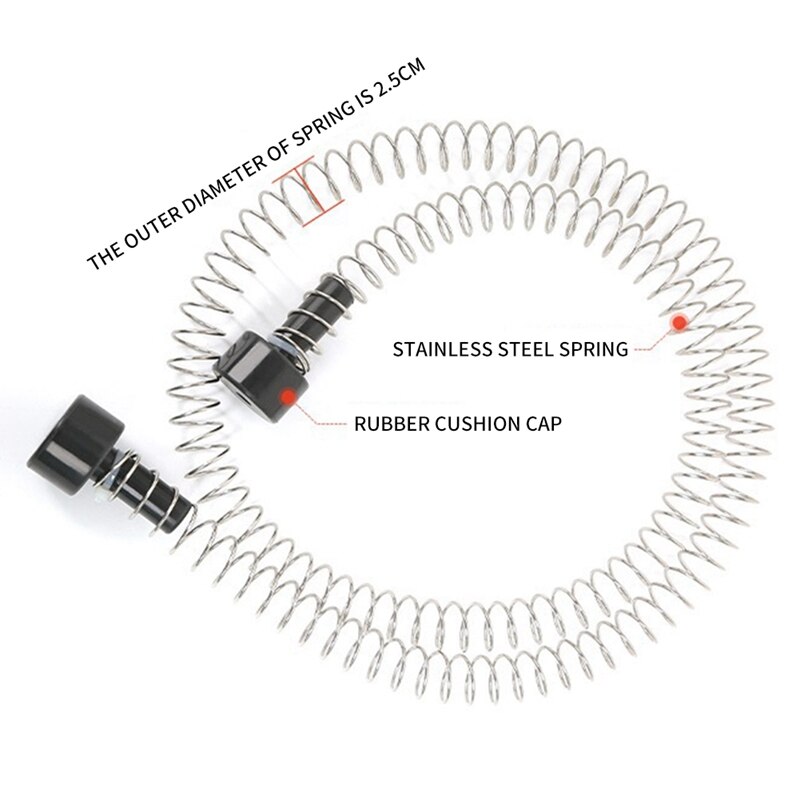 Zipline Spring Brake 165Cm Stainless Steel Zip Line Spring Brake Heavy Duty Zipline Brake Speed Reducer Spring Brake