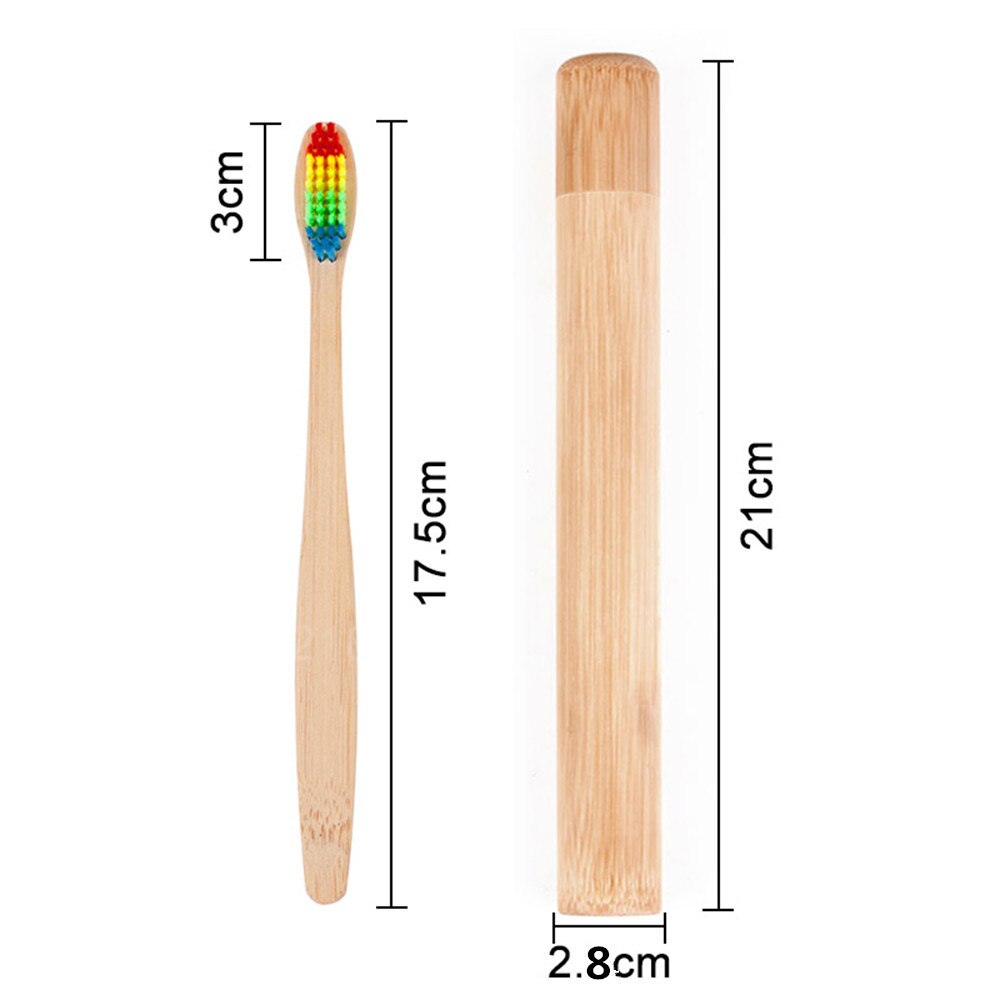 1Pcs Natuurlijke Bamboe Buis Voor Tandenborstel Eco Vriendelijke Travel Case Hand Made 21Cm Bamboe Tandenborstel Buis Draagbare Reizen verpakking