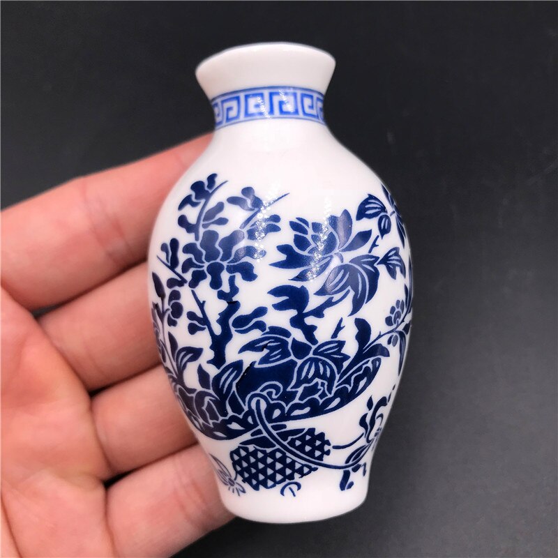 Jarrón de porcelana azul y blanca de cerámica de estilo chino, conjunto de imanes para refrigerador, imán para nevera, recuerdo