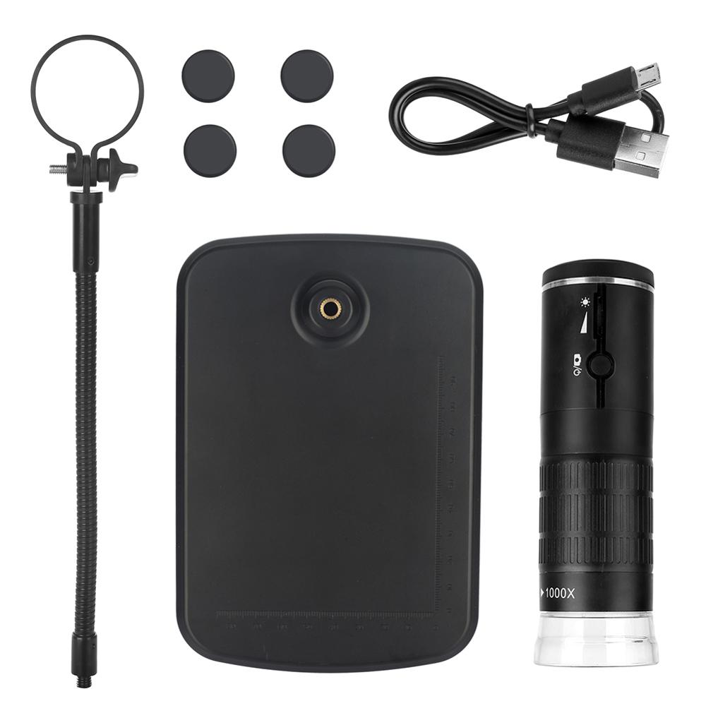 1000X Digitale Microscoop Hd Usb Wifi Microscoop Mobiele Telefoon Microscoop Camera Voor Smartphone Pcb Inspectie Gereedschap 1080P Led: Default Title