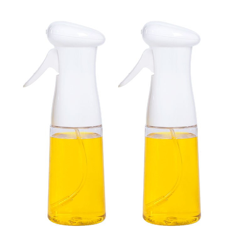 Aminno olie sprøjte flaske eddike sprøjte til madlavning grill bpa gratis salat sovsbåde 200ml plast spray spray flaske: Hvid  x2
