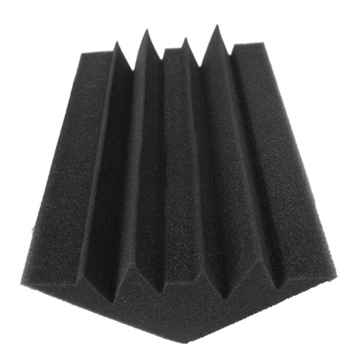 12 Stuks Black Bass Spons Voor Hoek Muur, Geluid Absorberende Studio Spons