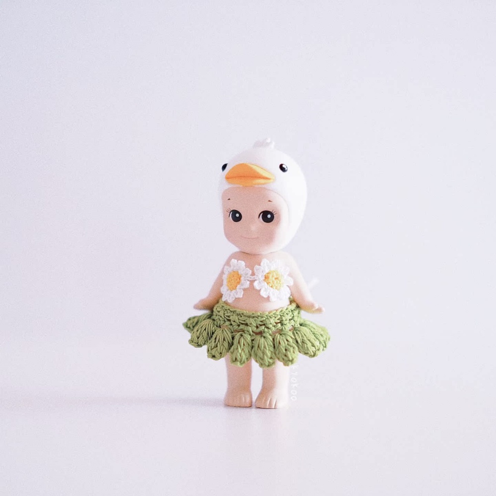 Cute Sonny Angel Hippers Handmade Swimsuit Clothes Changing Accessories Dress Shorts Costume Bag Animal Ocean Series Fan: black