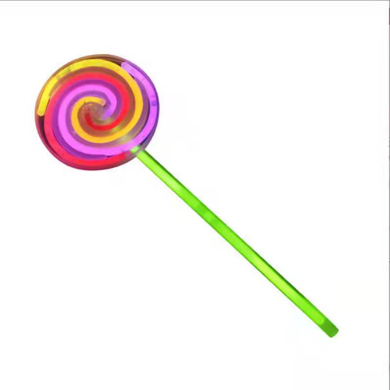 Lollipop-barra luminosa fluorescente para niños y adultos, palitos de luz para carnaval, Rave, baile, suministros de boda, navidad