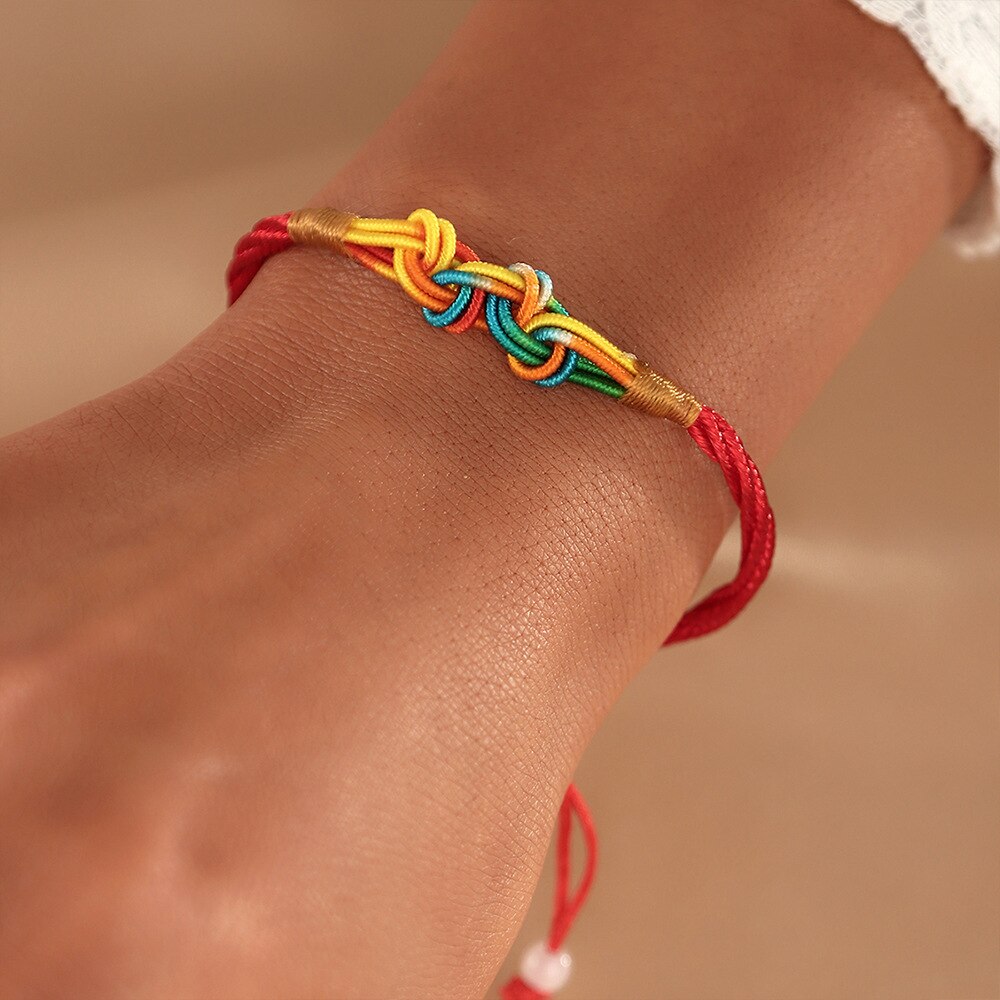 Einfache handgefertigt betroffen Seil Armbinde Jahrgang Frauen verrotten Einstellbar Armbinde Bunte Armbänder Armreifen Schmuck Für Mädchen