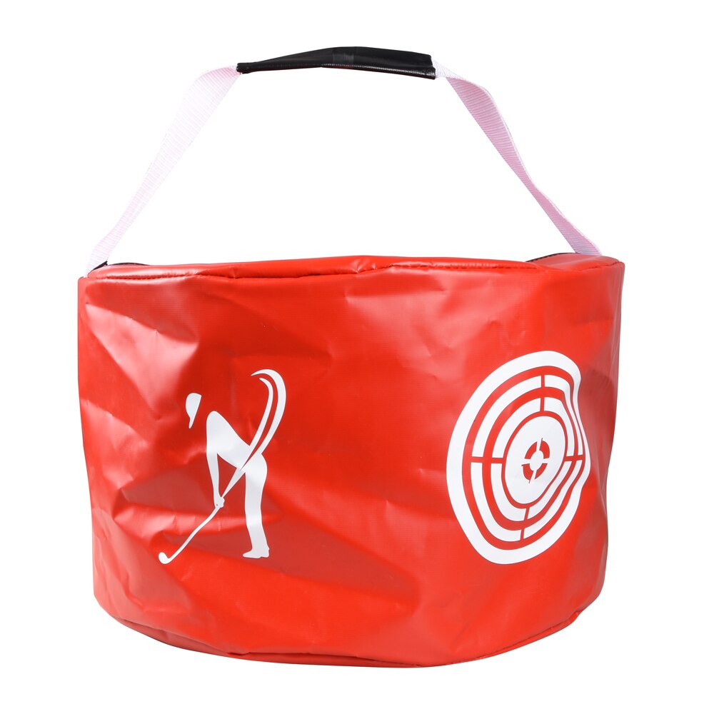 Bolsa de impacto de Golf, bolsa para golpear, Ayuda de entrenamiento de Swing, bolsa de entrenamiento de Swing de impacto, práctica de Swing de Golf: Rojo