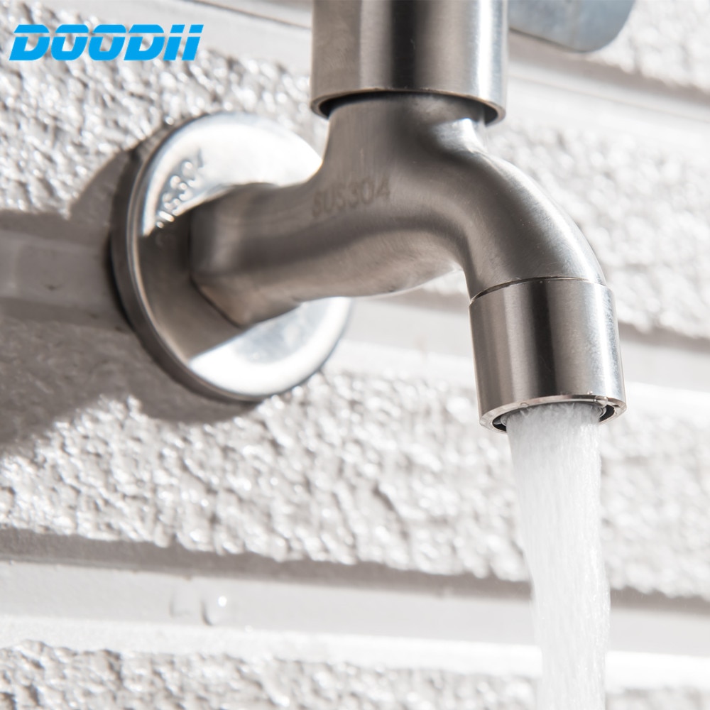 Doodii Wall Mount Badkamer Kraan 304 Rvs Tuin Wc Bibcock Kraan Kraan voor Wasmachine