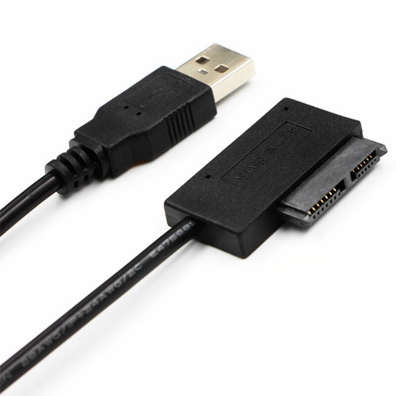 Adattatore USB PC 6P 7P CD DVD Rom convertitore SATA a USB 2.0 Slimline Sata 13 Pin Drive Cable per PC Laptop Notebook