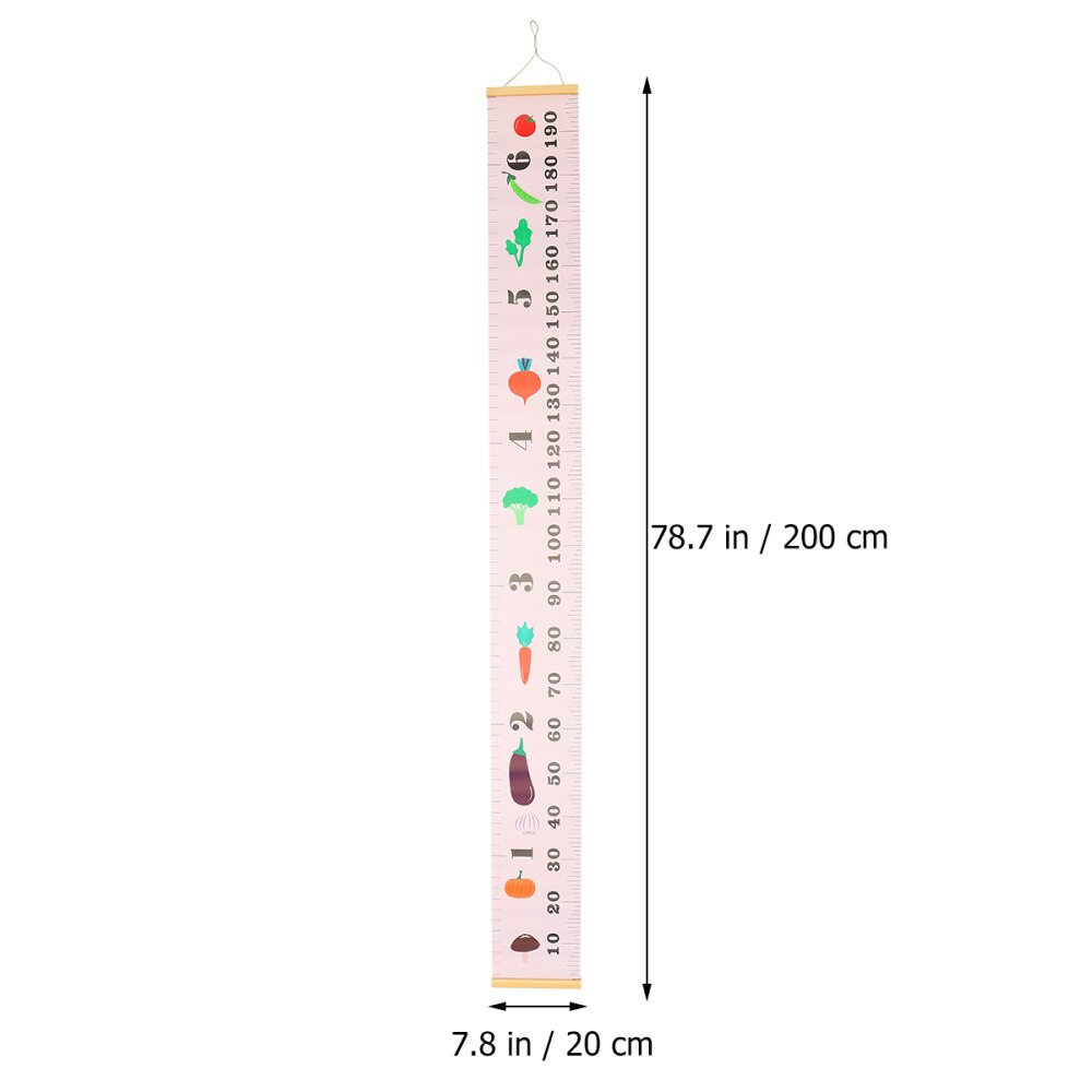 Cinta métrica de altura para 1pc niños, tabla de crecimiento infantil de dibujos animados