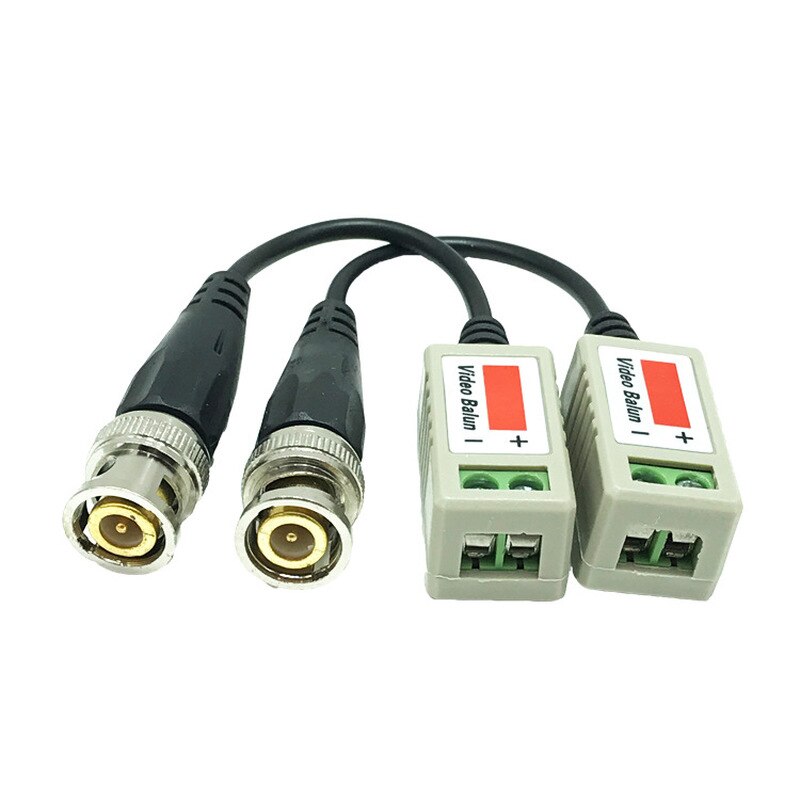 Pasivos retorcido transceptor de Video Balun BNC macho a CAT5 RJ45 UTP para CCTV AHD DVR sistema de cámaras de seguridad