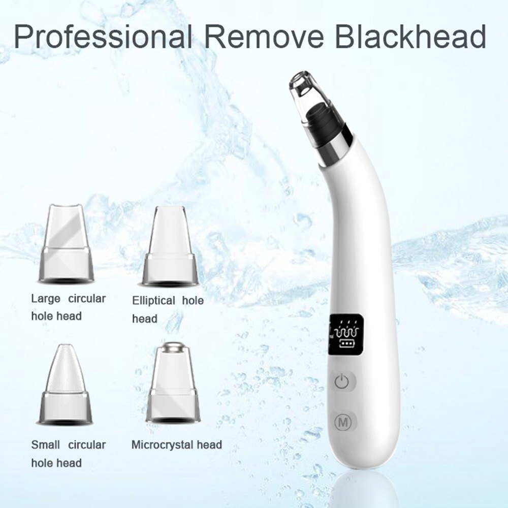 Blackhead Remover Vacuum Facial Pore Cleaner Electronic LED Display Comedone Extraction Kit Remover Tools