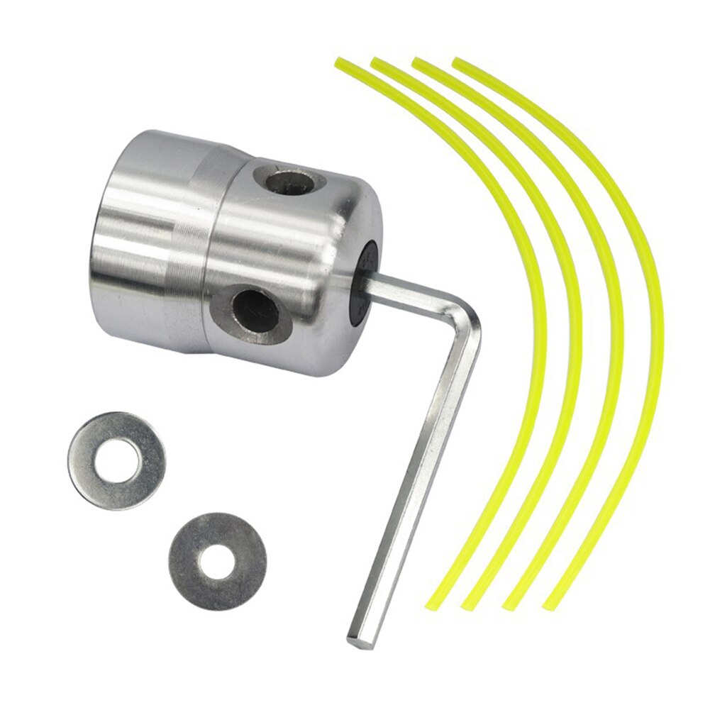 Universal Aluminum Grass Trimmer Head With 4 Mowing Ropes Lawn Mower Accessories Cutting Head for Strimmer Replacement