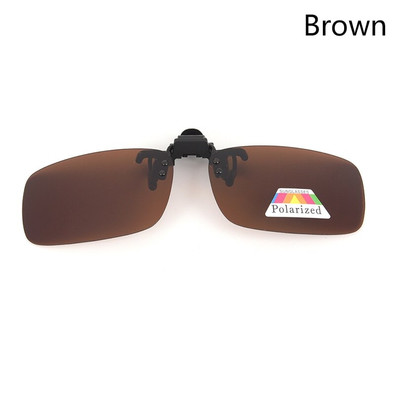 1Pcs Zonnebril Gepolariseerde Clip Voor Bijziendheid Korte Zicht Mannen En Vrouwen Rijden: brown