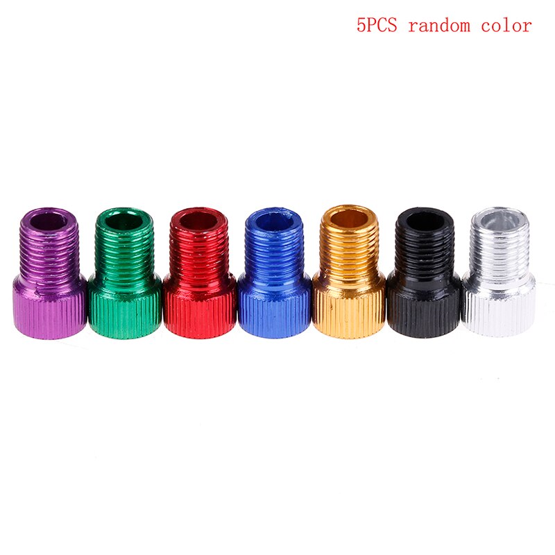 5pcs/Lot MTB Road Bike Tire Gas Valve Adaptor Tube Pump Repair Tools Bicycle Valve Adapter Air Pump Converter