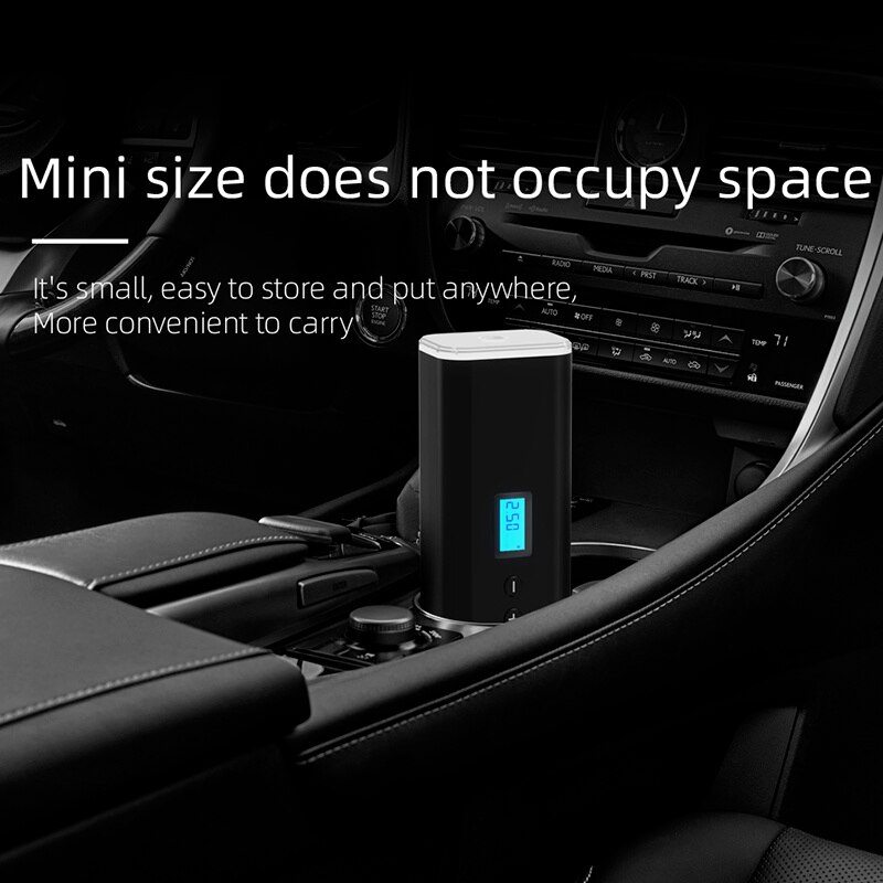 Wireless Car Air Compressor Protable Electric Car Air Pump 150PSI Mini Tire Inflator Auto Tyre Pumb With LED Light