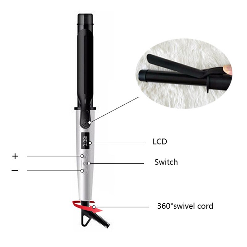Reizen Krultang Dual Voltage Mini Flat Iron Voor Haar Reizen, Reizen Stijltang: WHITE / AU