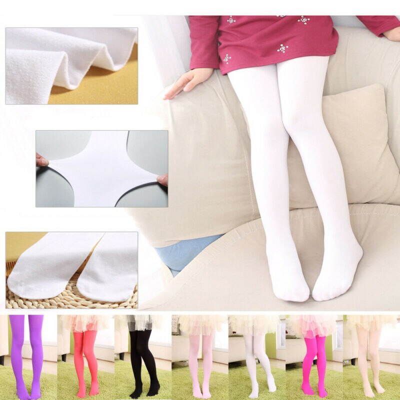 bebé recién nacido medias de algodón suave Pantyhose para niñas medias cálidas para bebé recién nacido 4-12 años de edad colores dulces