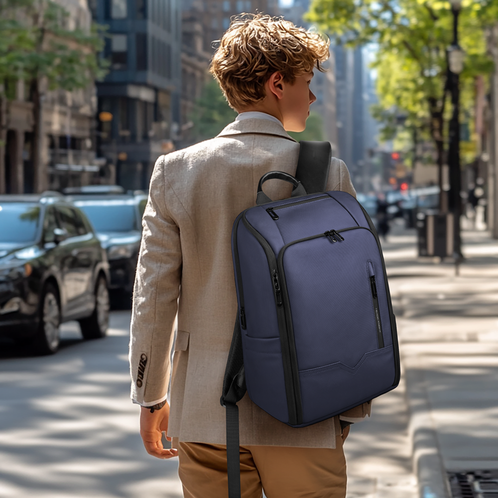 HcanKcan Men's Business Backpack Waterproof 15.6 inch Laptop Bag For Men Travel Spacious Backpack Commuting Work School Daypack