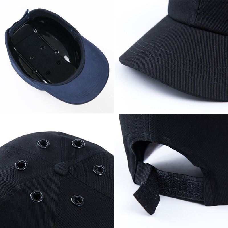 Adjustable Safety Bump Cap Lightweight and Breathable Hard Hat Head Helmet Workplace Construction Site Head Protection Cap