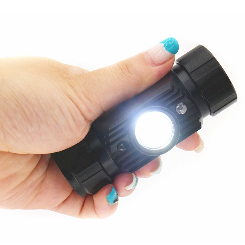 Mini IR Sensor led Headlight Induction Usb Rechargeable Lantern Headlamp 1Mode TorchFlashlight Use 18650 Battery