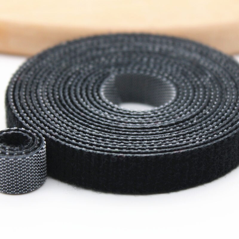 2yards/roll 10mm Cable tie Self Adhesive Fastener Tapes Cable Tie Adhesive Nylon Fastener Cable Tape Diy Office accessories