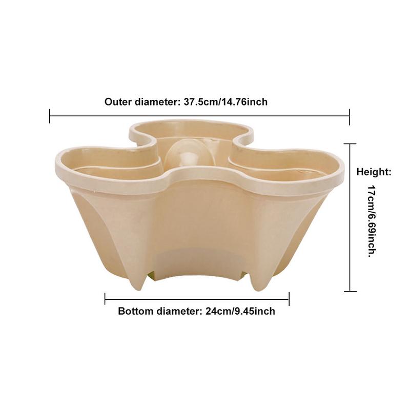 Dimensional Three-petal Flower Pot Strawberry Basin Multi-layer Superimposed Cultivation Pot Vegetable Melon Fruit Planting Pot