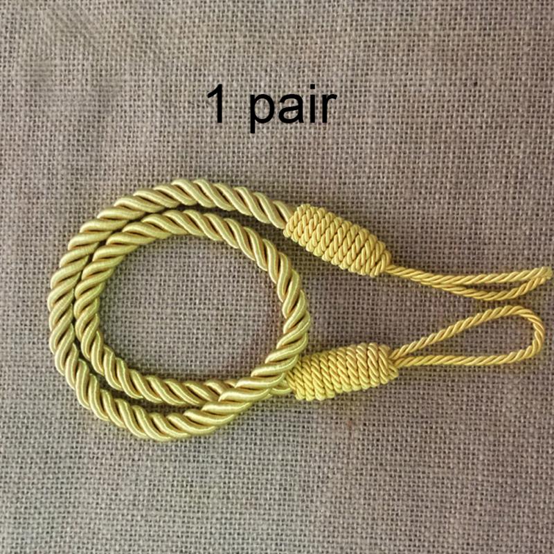 2 stk gardin tiebacks vindu gardiner tau holdbacks hjem gardin holder gardin dekorativt tilbehør: Gull