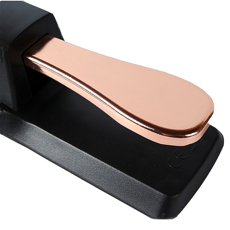 Piano sustain demperpedaal midi keyboard sustainpedaal voor elektrische piano elektronisch keyboard orgel piano-onderdelen gereedschap: Goud