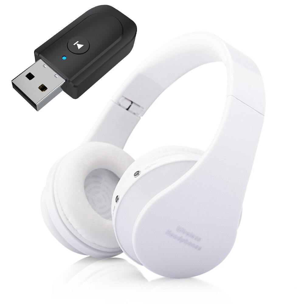 FLOVEME Bluetooth Headphone with Mic Computer TV PC Phone Laptop Tablet Game Wireless Headset Noise Reduction Phone Music Helmet: White launcher