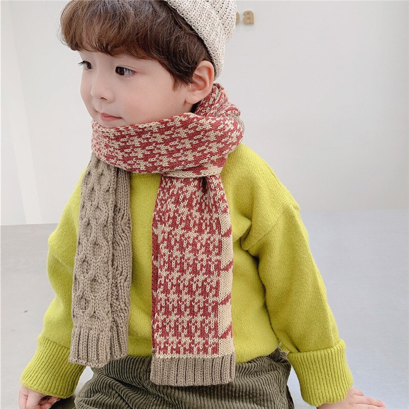 Foulard en coton pour enfants, Bandana noir, accessoires Hijab, vêtements d'automne pour filles en bas âge