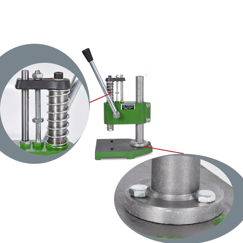 0.3 Ton Manual Punch Hand Presses Manual Punching Machine Manual Press ,Worktable 165*215mm ,Work trip 35mm ,Column 260mm