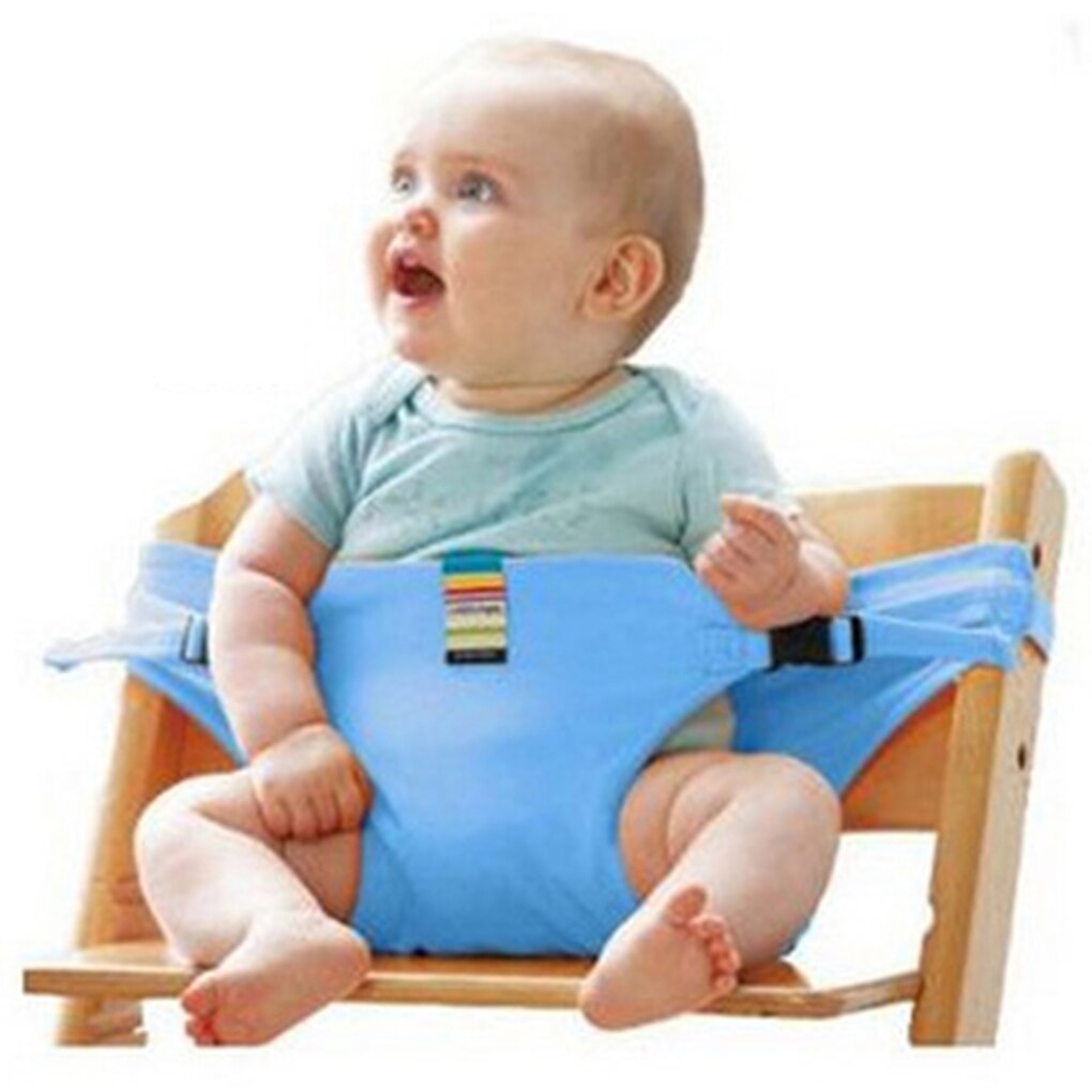 Portable Safety Baby Chair Harness Travel Foldable Washable Infant High Dinning Cover Seat: blue 1