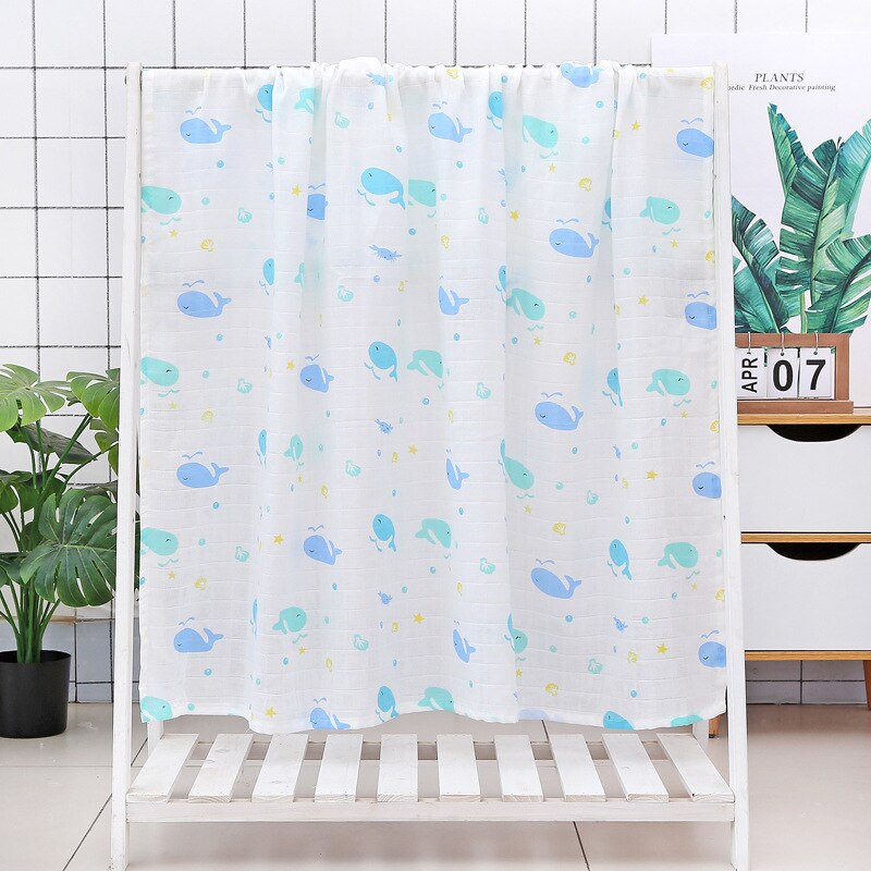 120cm*110cm baby filt muslin lindar babyhanddukar bomull filt baby muslin filt 120 muslin blöja blöja vård: D
