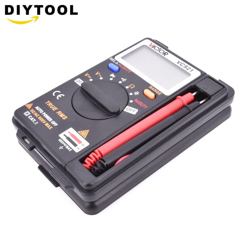 Digital multimeter victor  vc921 dmm integreret multimetro multimeter personlig håndholdt lomme mini digital multimeter