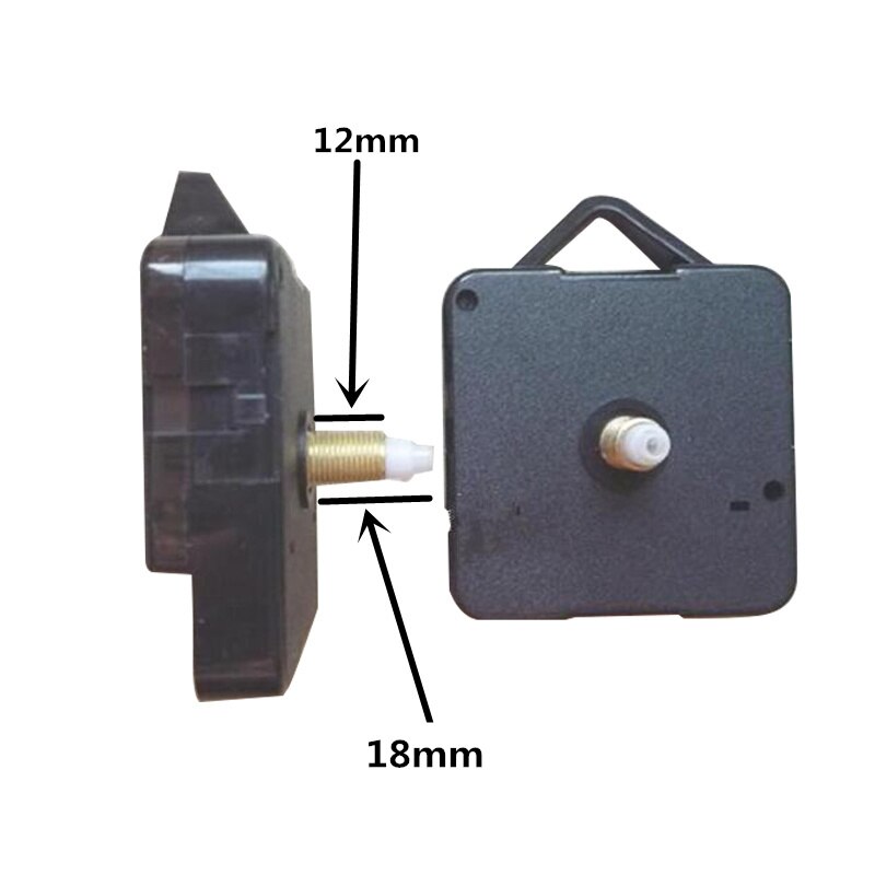 1 set Silent Clock Colorful hands Quartz Wall Clock Mechanism Movement Repair Replacement Parts clockwork clock parts 18mm shaft