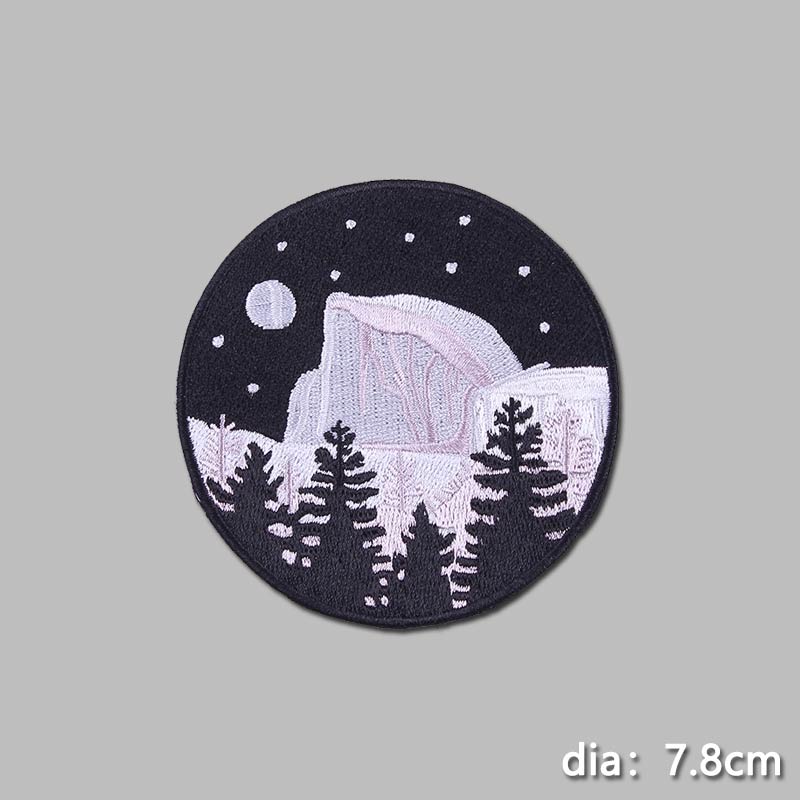 Diy Adventure Geborduurde Ijzer Op Patches Voor Kleding Mountain Reiziger Patches Op Kleding Strepen Outdoor Wandelen Patches: PE4220CT