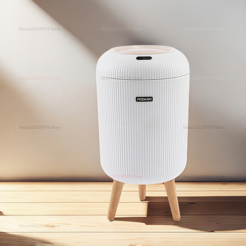 2025 nova lata de lixo inteligente de 10l, sem necessidade de mãos sujas, detecção automática, banheiro coberto aberto, lata de lixo, saco fechado enlatado.: Default Title