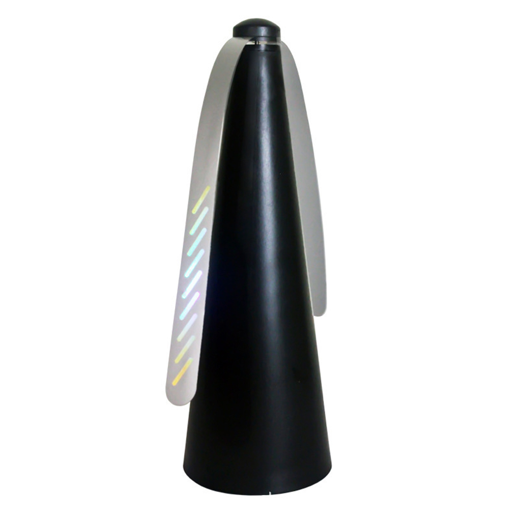 Outdoor Fly Bug Repeller Keuken Eettafel Maaltijd Pest Fan Desktop Tafelblad Elektrisch Batterij-aangedreven Voedselbeschermer Tool: Light Grey