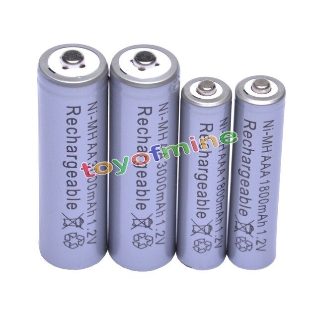 2/4/8/16/28/36/48 Pcs Aa 3000 Mah + Aaa 1800 mah 1... – Grandado
