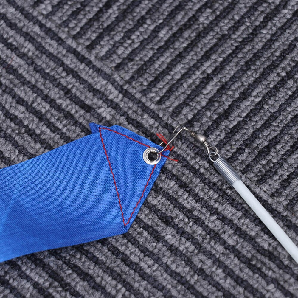 8pcs 4M Rhythmic Gymnastics Ribbon with Stick Children Dancing Streamers Riband (Colorful)