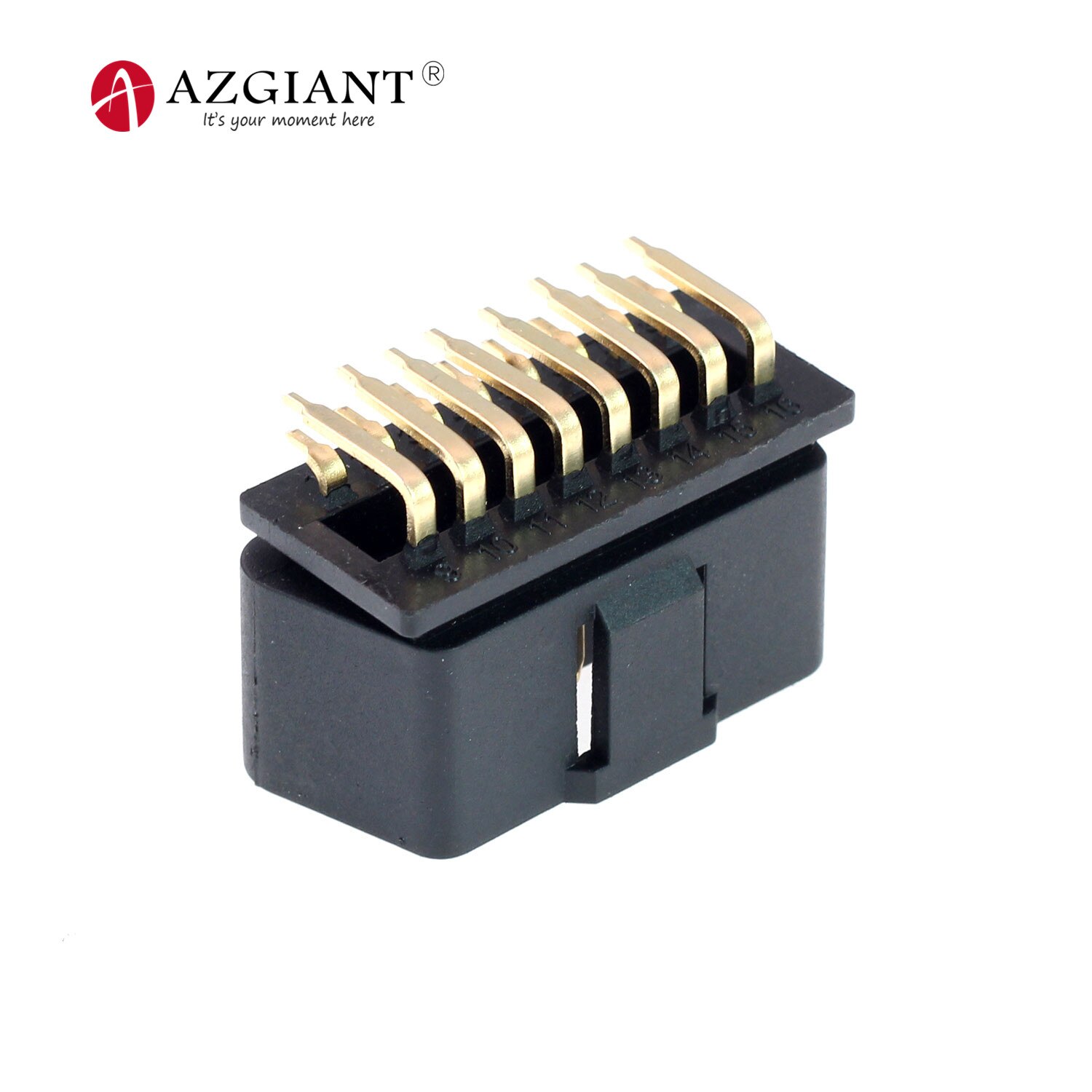 12V 24V Plug OBD2 16pin Male Connector 90 Degree Elbow Gold Plating OBD II Adapter Socket for car Auto Scanner