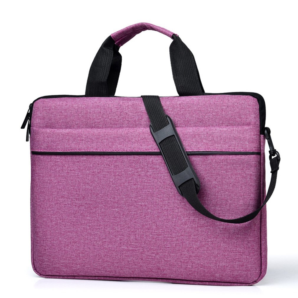 Portable Computer Notebook Shoulder bag Handbag Computer Sleeve Laptop Shoulder Strap Computer Hand Bag: Red / 14"