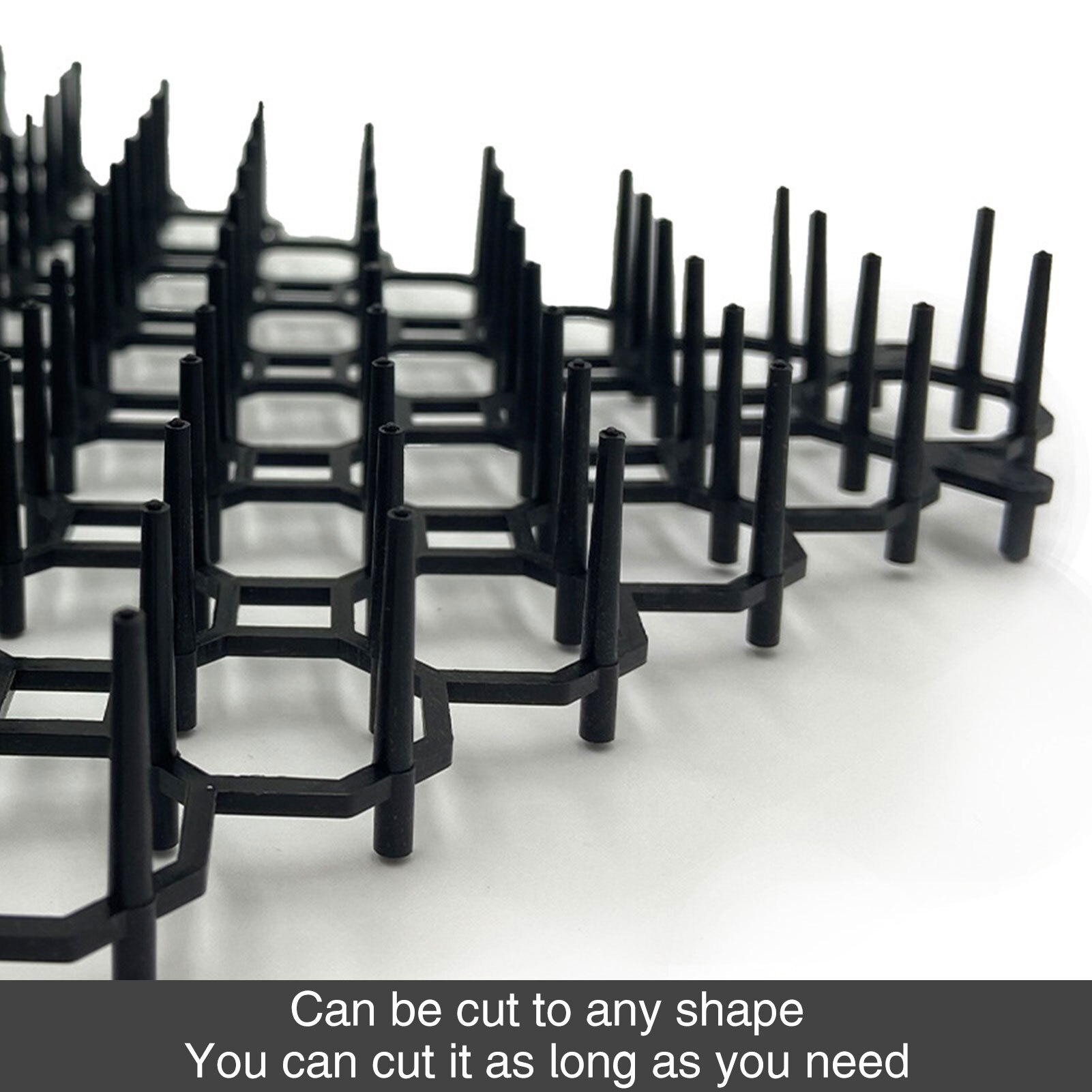 5PCS Cat Repellent Mat Garden Prickle Strip Dig Stop Cat Repellent Deterrent Mat Spike Portable Anti-Cat Dog Outdoor Garden