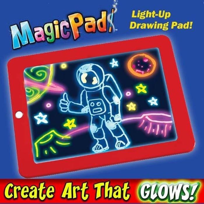 LED Artboard Interesting Cartoon Blue/Red Art Manual Graffiti Magic Drawing Board Student Painting 3d Painting Board