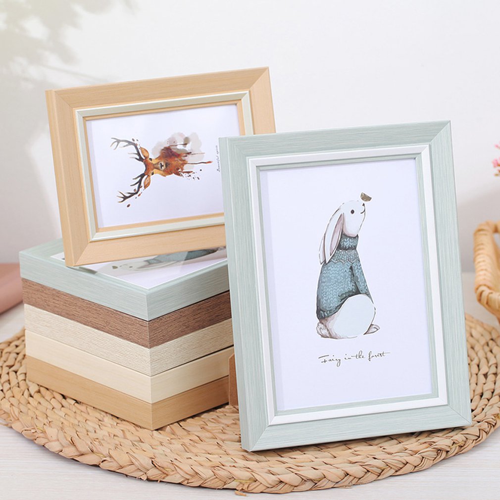 Modern Simple and Fresh Photo Frame Set Up 5 Inch 6 Inch 7 Inch 8 Inch 10 Inch A4 Wall Picture Frame Photo Frame