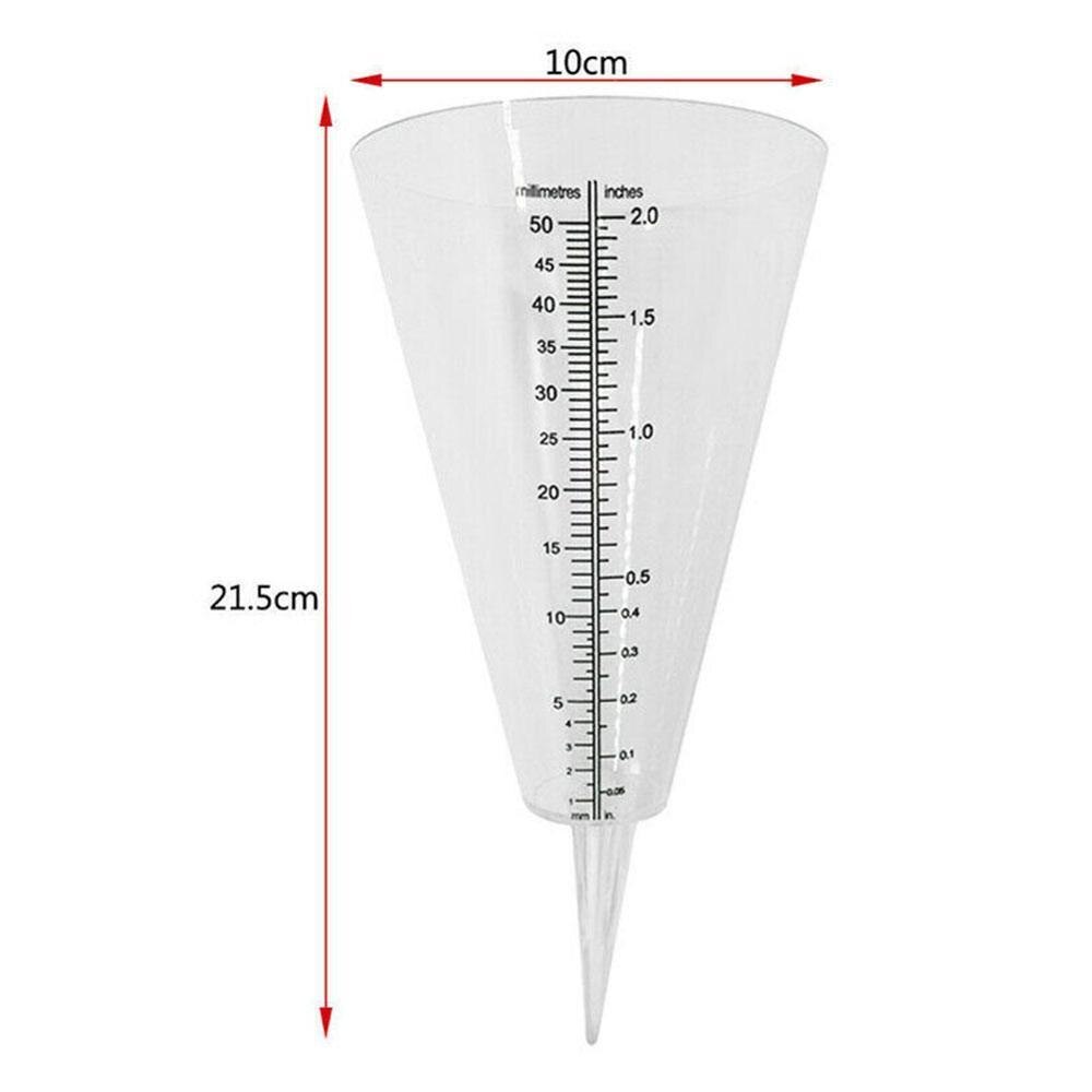 Medidor de lluvia cónico Medición de picos de tierra Medición de precipitación medición de lluvia de jardín al aire libre herramientas de medición meteorológica K8J1