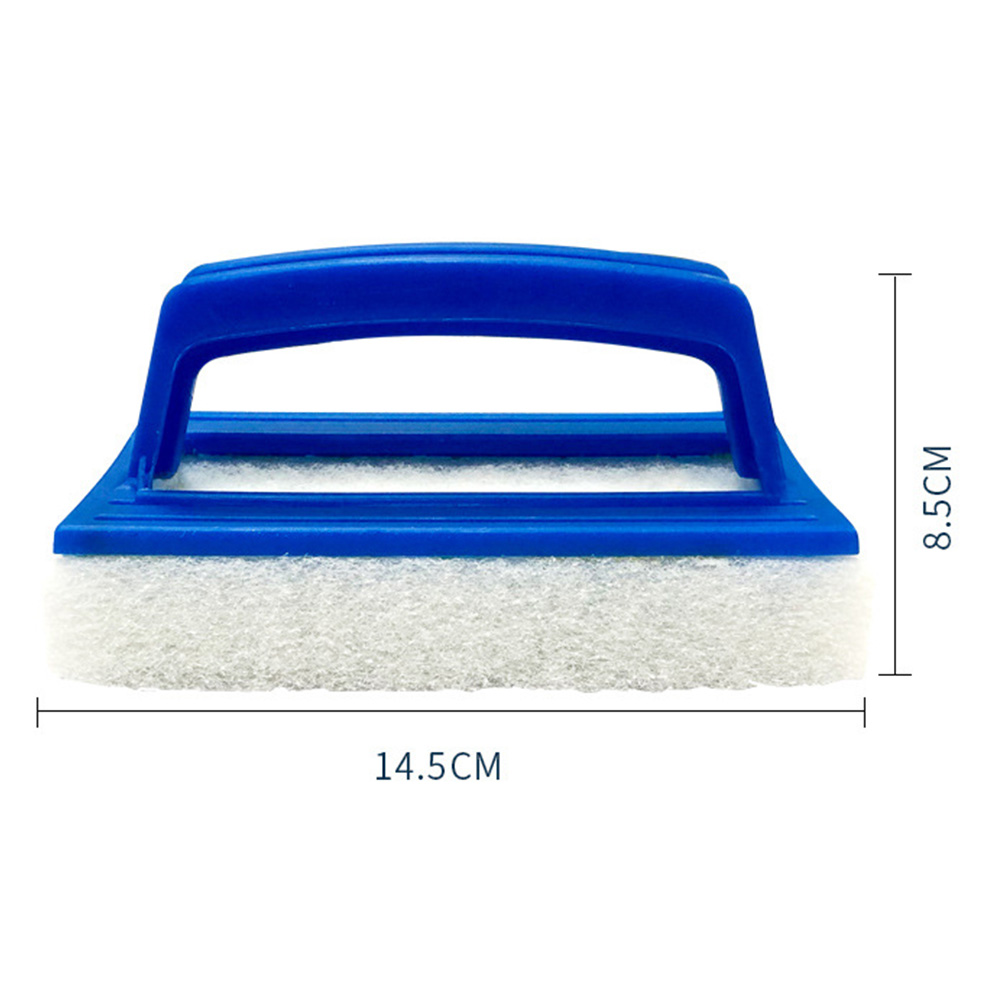 Brosse de nettoyage pour piscine | Portable avec poignée suspendue pour baignoire Spa brosse de nettoyage douce, évier de piscine Non tissée outil mural pour épurateur rectangulaire
